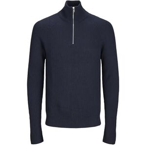 JACK & JONES Men's Jjpannel Knit Half Zip Aw24 Jumper, Blazer Navy, S JACK & JONES Men's Jjpannel Knit Half Zip Aw24 Jumper, Blazer Navy, S