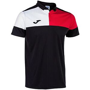 Joma Polo Crew V T-Shirt Men Black Red White Joma Polo Crew V T-Shirt Men Black Red White