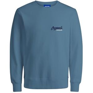 JACK & JONES Men's Joreaton Sweat Crew Neck FST Sweatshirt, Mountain Spring, S JACK & JONES Men's Joreaton Sweat Crew Neck FST Sweatshirt, Mountain Spring, S