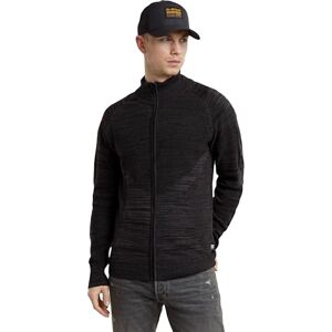 G-STAR Men's 3D Biker Zip Through Knitted Sweater, Multicolour (dk black/asfalt D25070-C259-7242), XL G-STAR Men's 3D Biker Zip Through Knitted Sweater, Multicolour (dk black/asfalt D25070-C259-7242), XL