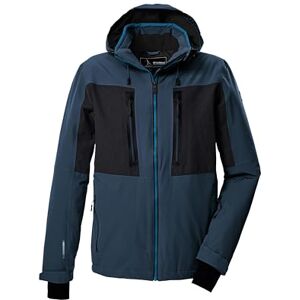 killtec KSW 47 MN Ski Jacket Men's Functional Jacket with Zip-Off Hood and Snow Guard Dark Blue XXL 43436-000 killtec KSW 47 MN Ski Jacket Men's Functional Jacket with Zip-Off Hood and Snow Guard Dark Blue XXL 43436-000