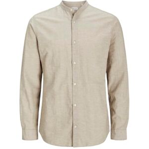 JACK & JONES Men's Jjebreeze Band Shirt Ls Sn Long Sleeve, Silverware, L JACK & JONES Men's Jjebreeze Band Shirt Ls Sn Long Sleeve, Silverware, L