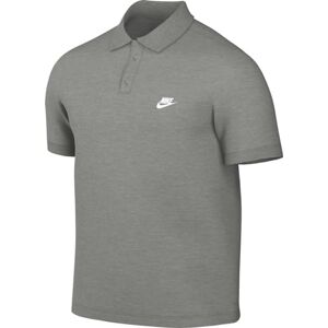 Nike FN3894-063 Club Polo Shirt Men's DK Grey Heather/White Size 3XL Nike FN3894-063 Club Polo Shirt Men's DK Grey Heather/White Size 3XL