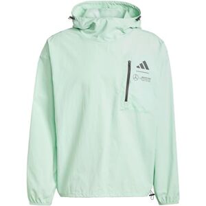 adidas Men's MERCEDES AMG PETRONAS FORMULA ONE TEAM PREMIUM WOVEN WIND BREAKER MEN, frozen green/grey strata, L adidas Men's MERCEDES AMG PETRONAS FORMULA ONE TEAM PREMIUM WOVEN WIND BREAKER MEN, frozen green/grey strata, L