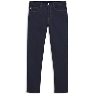 Hugo Boss Mens Ash Dark-Blue Slim-fit Jeans in Stretch Denim Hugo Boss Mens Ash Dark-Blue Slim-fit Jeans in Stretch Denim