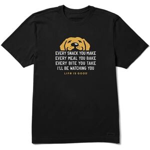 Life Is Good Mens Dog Lover Crusher Graphic T-Shirt, Cotton Tee, Short Sleeve, Crewneck Shirt, Casual Top, I'll Be Watching You Dog, Jet Black, X-Large Life Is Good Mens Dog Lover Crusher Graphic T-Shirt, Cotton Tee, Short Sleeve, Crewneck Shirt, Casual Top, I'll Be Watching You Dog, Jet Black, X-Large