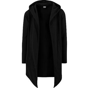 Urban Classics Men's Longline Hoodie Cardigan, Long Frayed Sleeve Sweatshirt with Hoodie, Open Front Cardigan for Men, black, S Urban Classics Men's Longline Hoodie Cardigan, Long Frayed Sleeve Sweatshirt with Hoodie, Open Front Cardigan for Men, black, S