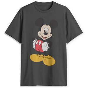 Disney Men's Classic Mickey Mouse Full Size Graphic Short Sleeve T-Shirt, Charcoal, 3XL Disney Men's Classic Mickey Mouse Full Size Graphic Short Sleeve T-Shirt, Charcoal, 3XL