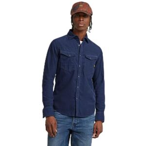 G-STAR Men's Dakota Slim Shirt , Blue (dk sea blue gd D25223-C436-G702), XL G-STAR Men's Dakota Slim Shirt , Blue (dk sea blue gd D25223-C436-G702), XL