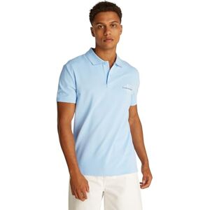 Calvin Klein Men’s Monologo Regular Fit Short Sleeve Polo Shirt, Blue (Blue Bell), XXL Calvin Klein Men’s Monologo Regular Fit Short Sleeve Polo Shirt, Blue (Blue Bell), XXL