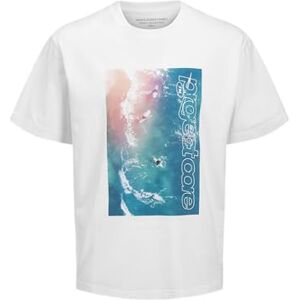 JACK & JONES Men's Jcounion Photo Print Tee SS Crew Neck, White, XXL JACK & JONES Men's Jcounion Photo Print Tee SS Crew Neck, White, XXL