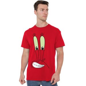 SPONGEBOB SQUAREPANTS Spongebob Mr. Krabs Smallile Face Unisex T Shirt, Red, XXX-Large SPONGEBOB SQUAREPANTS Spongebob Mr. Krabs Smallile Face Unisex T Shirt, Red, XXX-Large