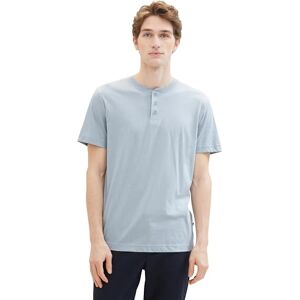 TOM TAILOR Men's 1042148 T-Shirt, 35086-Foggy Blue Grindle Structure, L TOM TAILOR Men's 1042148 T-Shirt, 35086-Foggy Blue Grindle Structure, L