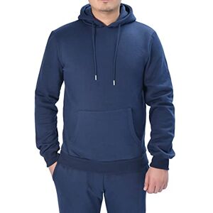 M17 Mens Recyled Pullover Hoodie Casual Hooded Sweatshirt Hoody Jumper Top Classic Plain Jacket Long Sleeve with Pocket, L, Blue M17 Mens Recyled Pullover Hoodie Casual Hooded Sweatshirt Hoody Jumper Top Classic Plain Jacket Long Sleeve with Pocket, L, Blue