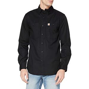 Carhartt Men's Rugged Professional™ Series Relaxed Fit Canvas Long Sleeve Work Shirt, Black, S Carhartt Men's Rugged Professional™ Series Relaxed Fit Canvas Long Sleeve Work Shirt, Black, S