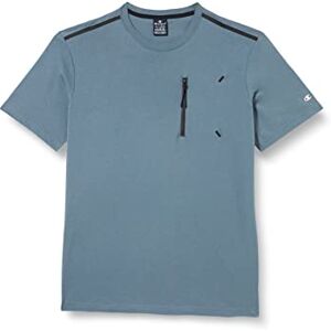 Champion Men's Legacy X-Pro Zip Pocket S/S Short Sleeve T-Shirt, Grigio Peltro, S Champion Men's Legacy X-Pro Zip Pocket S/S Short Sleeve T-Shirt, Grigio Peltro, S