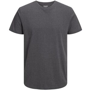 JACK & JONES Men's Jjeorganic Melange Tee Ss O-neck Noos T-Shirt, Dark Grey Blend, M JACK & JONES Men's Jjeorganic Melange Tee Ss O-neck Noos T-Shirt, Dark Grey Blend, M