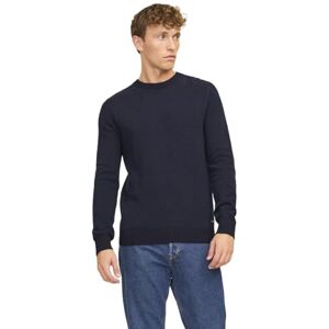 JACK & JONES Men's Jjeglobe Knit Crew Neck Noos Knitted Jumper, Indigo (Mood Indigo), XL JACK & JONES Men's Jjeglobe Knit Crew Neck Noos Knitted Jumper, Indigo (Mood Indigo), XL