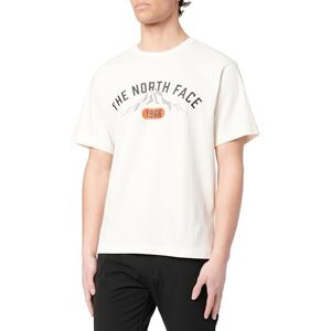 The North Face Men's S/S Varsity Graphic T-Shirt, White Dune, S The North Face Men's S/S Varsity Graphic T-Shirt, White Dune, S
