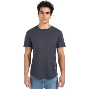 Calvin Klein Men's Badge Short Turn Up Sleeve Round Neck T-Shirt, Blue (India Ink), XXXL Calvin Klein Men's Badge Short Turn Up Sleeve Round Neck T-Shirt, Blue (India Ink), XXXL