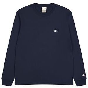 Champion Men's Legacy Basics-L-S Crewneck Long Sleeve T-Shirt, Dark Blue, M Champion Men's Legacy Basics-L-S Crewneck Long Sleeve T-Shirt, Dark Blue, M