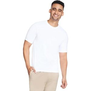 Skechers Men's Godri Pima Crew T-Shirt, White, M Skechers Men's Godri Pima Crew T-Shirt, White, M