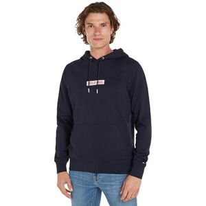 Tommy Hilfiger Men's Monotype Box Hoody Mw0mw34379 Hoodies, Blue (Desert Sky), S Tommy Hilfiger Men's Monotype Box Hoody Mw0mw34379 Hoodies, Blue (Desert Sky), S