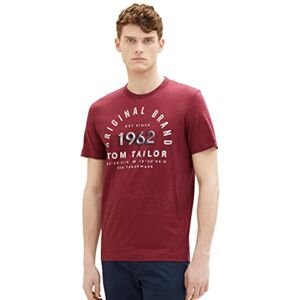 TOM TAILOR Men's T-Shirt 1035549, 32009-berry Red Navy Fine Stripe, M TOM TAILOR Men's T-Shirt 1035549, 32009-berry Red Navy Fine Stripe, M