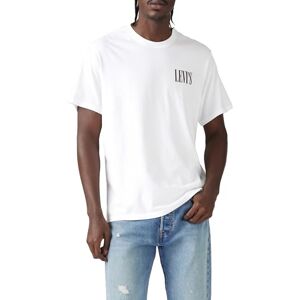Levi's Men's Ss Relaxed Fit Tee T-Shirt, Ssnl Serif Logo Bright White, M Levi's Men's Ss Relaxed Fit Tee T-Shirt, Ssnl Serif Logo Bright White, M