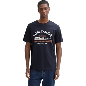 TOM TAILOR Men's 1044031 T-Shirt, 10668-Sky Captain Blue, L TOM TAILOR Men's 1044031 T-Shirt, 10668-Sky Captain Blue, L