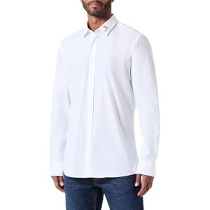 Hugo Boss Men's Elisha02 Shirt, Open White199, L Hugo Boss Men's Elisha02 Shirt, Open White199, L