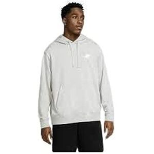 Nike CZ7857-063 M NSW CLUB HOODIE PO FT Sweatshirt Men's DK GREY HEATHER/MATTE SILVER/WHITE Size M Nike CZ7857-063 M NSW CLUB HOODIE PO FT Sweatshirt Men's DK GREY HEATHER/MATTE SILVER/WHITE Size M