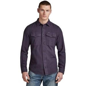 G-STAR Men's Marine Slim Shirt, Purple (dk grape gd D20165-D454-C124), S G-STAR Men's Marine Slim Shirt, Purple (dk grape gd D20165-D454-C124), S