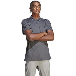 adidas Men's Train Essentials Training Polo Shirt, Grey Five/Black, L adidas Men's Train Essentials Training Polo Shirt, Grey Five/Black, L