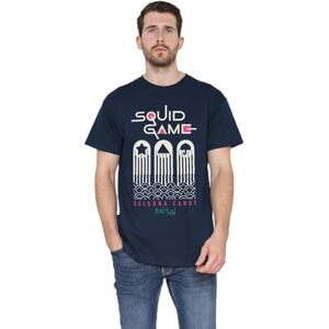 Squid Game Dalgona Candy Shapes Unisex T Shirt, Navy, XXXX-Large Squid Game Dalgona Candy Shapes Unisex T Shirt, Navy, XXXX-Large