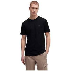 Boss Mens Tales Logo-Patch T-Shirt in Cotton Jersey Boss Mens Tales Logo-Patch T-Shirt in Cotton Jersey