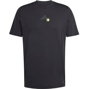adidas Men's Tennis JEU Graphic T-Shirt, Black, XXL adidas Men's Tennis JEU Graphic T-Shirt, Black, XXL