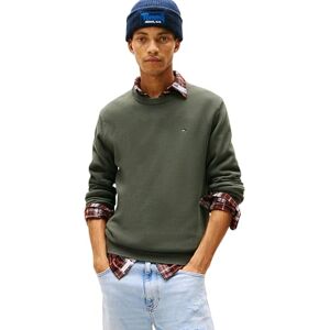 Tommy Jeans Men’s Slim Fit Jumper, Green (Pewter Green), XXL Tommy Jeans Men’s Slim Fit Jumper, Green (Pewter Green), XXL