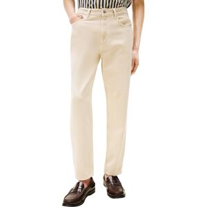 Tommy Hilfiger Men's Tapered Harlem Mid Rise Jeans, Off-White (Soft Cream), 30W/34L Tommy Hilfiger Men's Tapered Harlem Mid Rise Jeans, Off-White (Soft Cream), 30W/34L