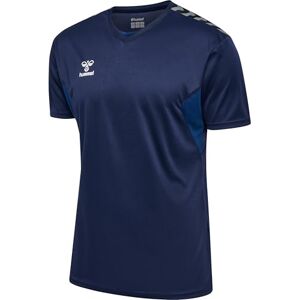 hummel Authentic PL Jersey Sports T-Shirt Men's Short Sleeve Sports Shirt Men's Jersey Regular Fit Made of 100% Recycled Polyester Breathable and Quick-Drying Marine hummel Authentic PL Jersey Sports T-Shirt Men's Short Sleeve Sports Shirt Men's Jersey Regular Fit Made of 100% Recycled Polyester Breathable and Quick-Drying Marine