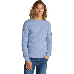 Calvin Klein Men’s Badge Cotton Waffle Long Sleeve Top, Blue (Tempest), XS Calvin Klein Men’s Badge Cotton Waffle Long Sleeve Top, Blue (Tempest), XS