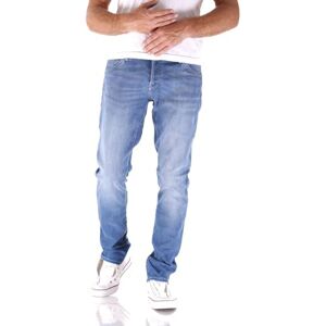 JACK & JONES Mens Slim Fit Stretch Jeans Low Rise Denim Pants for Men UK, Blue Denim Colour, Size: 34W / 34L JACK & JONES Mens Slim Fit Stretch Jeans Low Rise Denim Pants for Men UK, Blue Denim Colour, Size: 34W / 34L