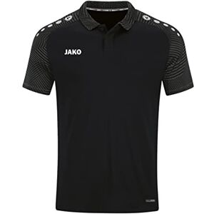 JAKO Men's Poloshirt Performance Polo, Black/Anthra Light, M JAKO Men's Poloshirt Performance Polo, Black/Anthra Light, M