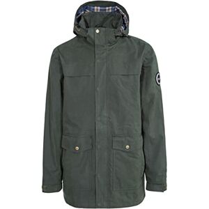 Trespass Tredt Men Rowland Waterproof Jacket with Removable Hood Olive, XX-Small Trespass Tredt Men Rowland Waterproof Jacket with Removable Hood Olive, XX-Small