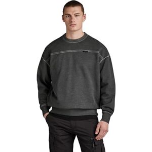 G-STAR Men's Garment Dyed Loose Sweater, Grey (shadow gd D23881-D249-G179), L G-STAR Men's Garment Dyed Loose Sweater, Grey (shadow gd D23881-D249-G179), L