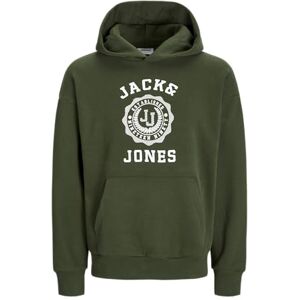 JACK & JONES Men's Jjvicto Sweat Hood Sweatshirt, Kombu Green, L JACK & JONES Men's Jjvicto Sweat Hood Sweatshirt, Kombu Green, L