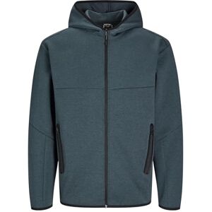 JACK & JONES Men's Jcofusion Sweat Zip Hood Noos Sweatshirt Jacket, Navy Blazer/Detail: melangé, S JACK & JONES Men's Jcofusion Sweat Zip Hood Noos Sweatshirt Jacket, Navy Blazer/Detail: melangé, S