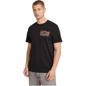 G-STAR Men's Topography Chest Graphic Slim T-Shirt, Black (dk black D25146-C506-6484), M G-STAR Men's Topography Chest Graphic Slim T-Shirt, Black (dk black D25146-C506-6484), M