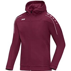 JAKO Classico Men's Hooded Jacket, mens, Men's Hooded Jacket, 6850, Maroon, XXL JAKO Classico Men's Hooded Jacket, mens, Men's Hooded Jacket, 6850, Maroon, XXL