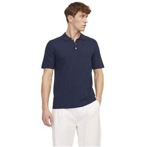 JACK & JONES Men's Jjeemil Knit Polo S/S Sn Jeans, Blazer Navy, M JACK & JONES Men's Jjeemil Knit Polo S/S Sn Jeans, Blazer Navy, M